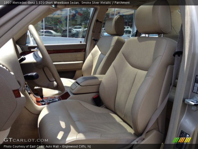 Smoke Silver Metallic / Parchment 1997 Mercedes-Benz S 320 Short Wheelbase Sedan