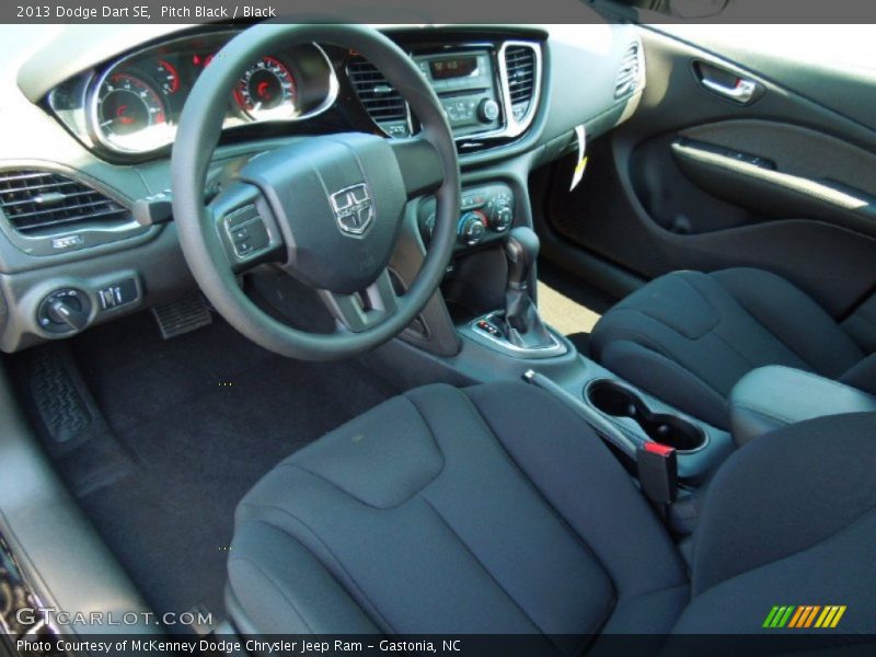 Black Interior - 2013 Dart SE 
