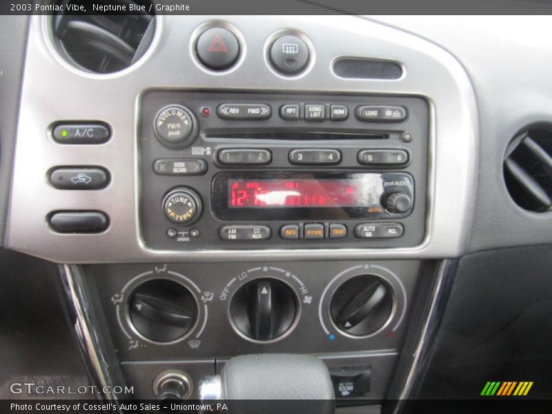 Controls of 2003 Vibe 