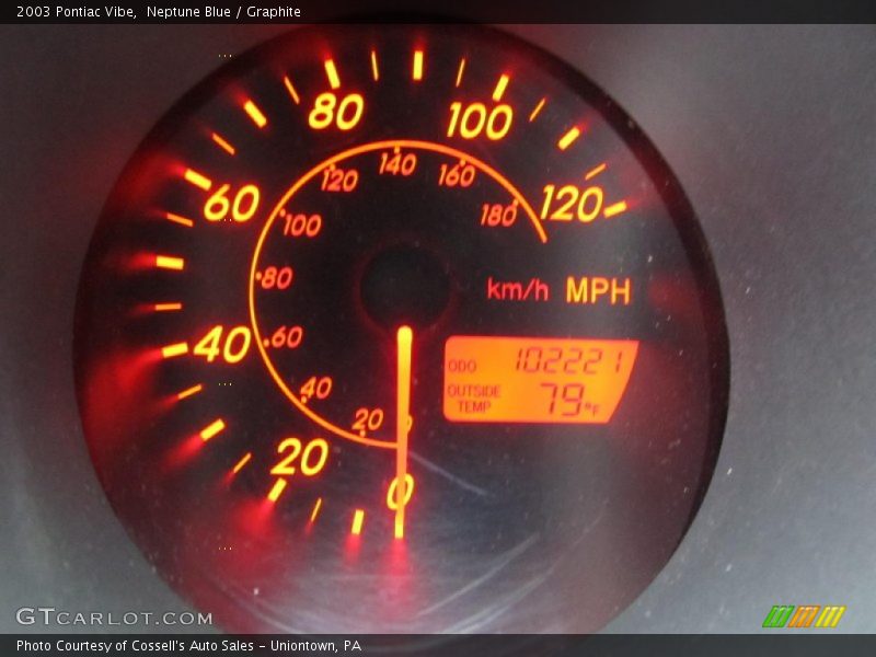 Neptune Blue / Graphite 2003 Pontiac Vibe