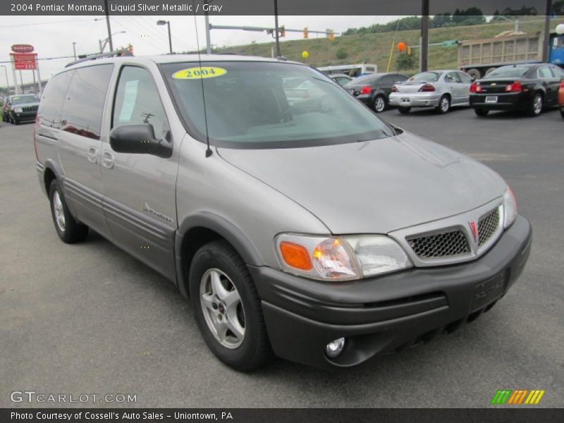 Liquid Silver Metallic / Gray 2004 Pontiac Montana