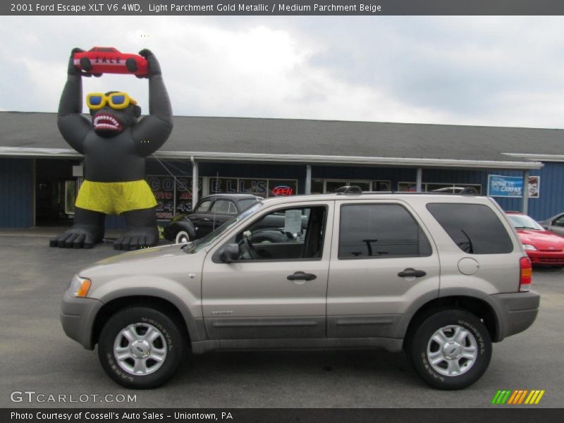 Light Parchment Gold Metallic / Medium Parchment Beige 2001 Ford Escape XLT V6 4WD