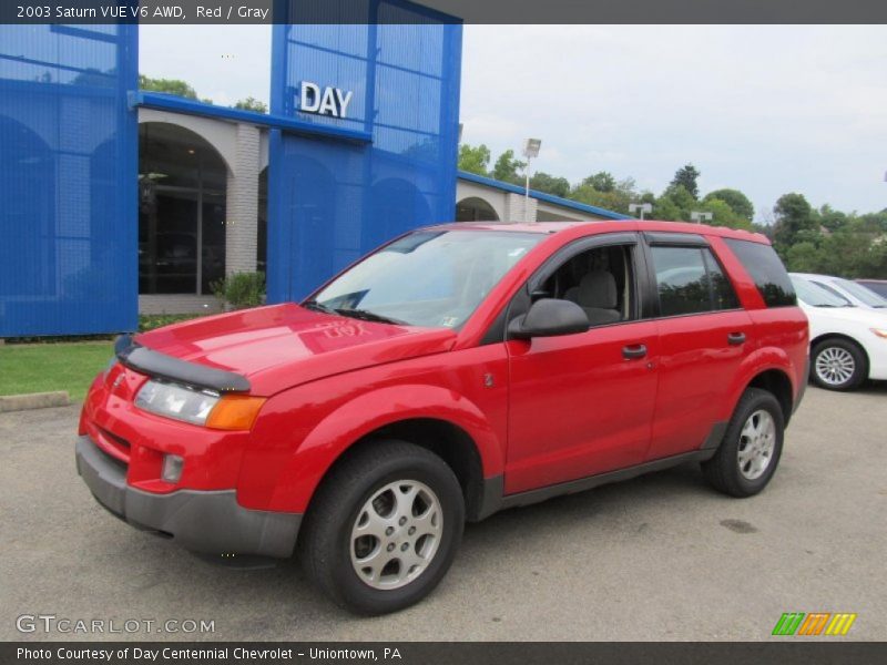 Red / Gray 2003 Saturn VUE V6 AWD