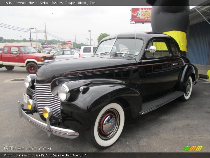 Black / Tan 1940 Chevrolet Master Deluxe Business Coupe