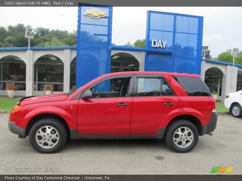 Red / Gray 2003 Saturn VUE V6 AWD