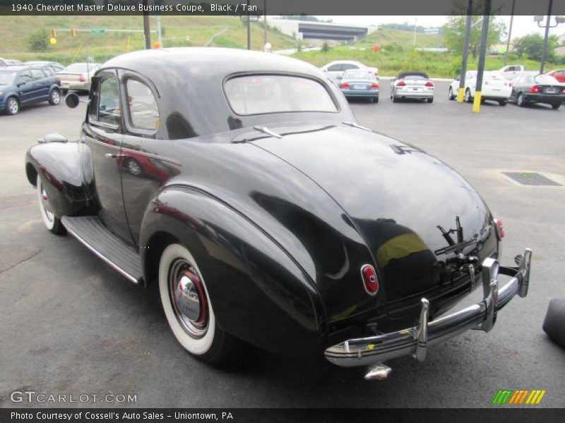 Black / Tan 1940 Chevrolet Master Deluxe Business Coupe