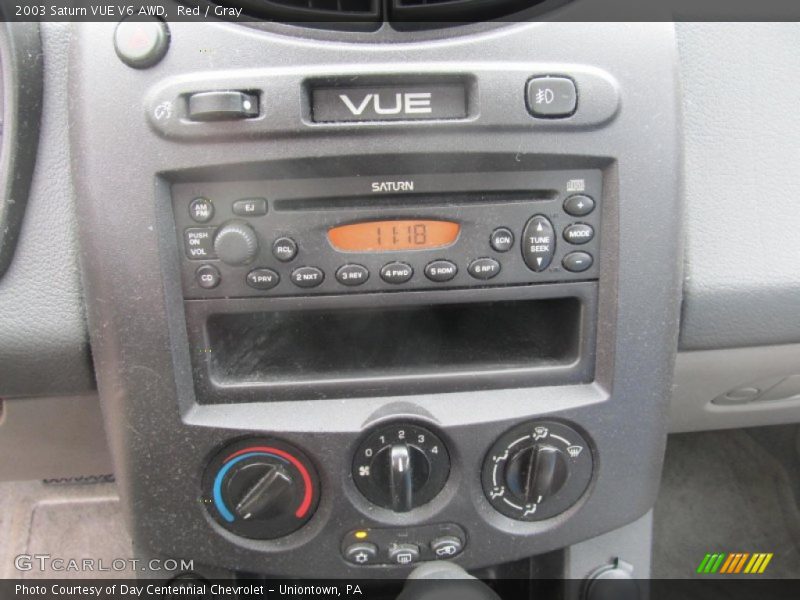 Red / Gray 2003 Saturn VUE V6 AWD