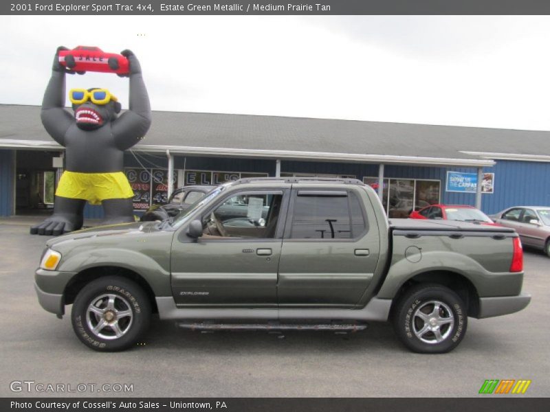 Estate Green Metallic / Medium Prairie Tan 2001 Ford Explorer Sport Trac 4x4