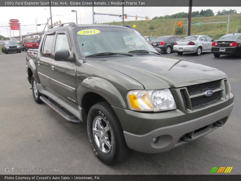 Estate Green Metallic / Medium Prairie Tan 2001 Ford Explorer Sport Trac 4x4