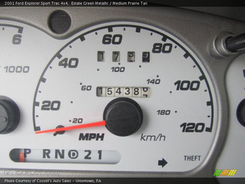 Estate Green Metallic / Medium Prairie Tan 2001 Ford Explorer Sport Trac 4x4