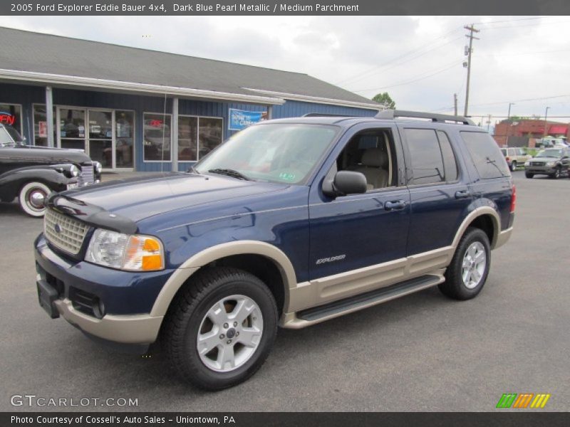 Dark Blue Pearl Metallic / Medium Parchment 2005 Ford Explorer Eddie Bauer 4x4