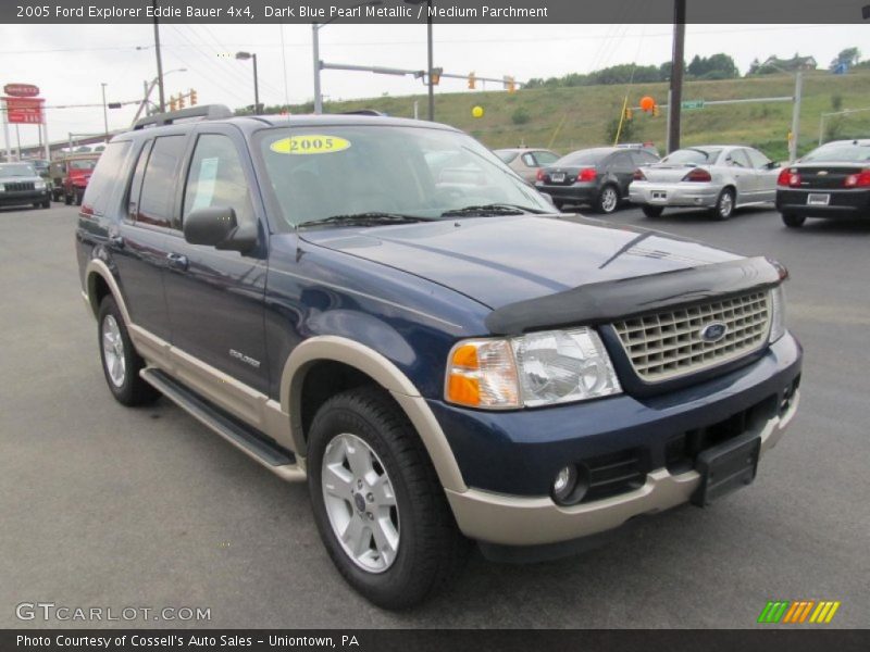 Dark Blue Pearl Metallic / Medium Parchment 2005 Ford Explorer Eddie Bauer 4x4