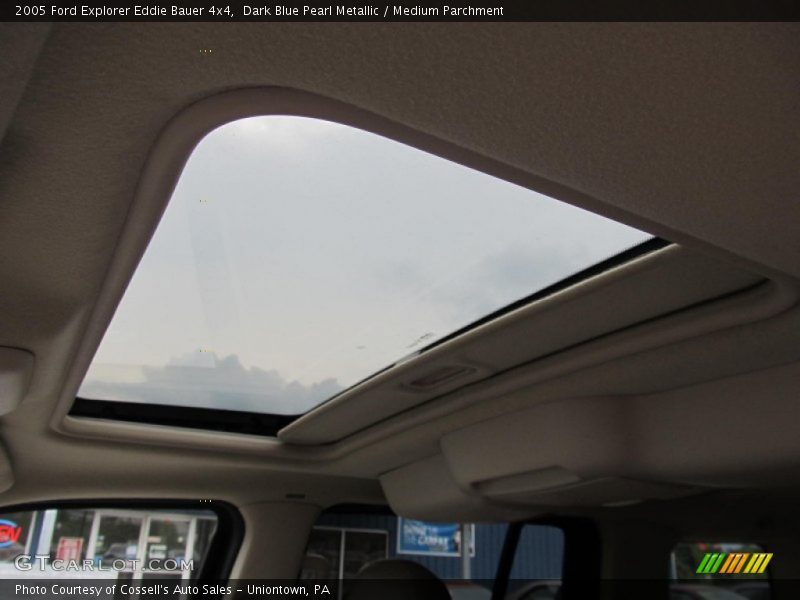 Sunroof of 2005 Explorer Eddie Bauer 4x4