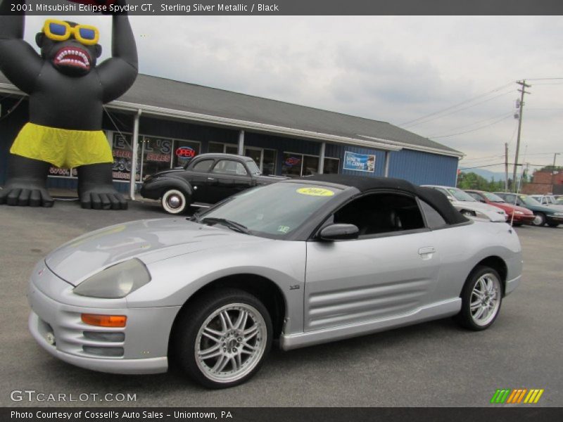 Sterling Silver Metallic / Black 2001 Mitsubishi Eclipse Spyder GT