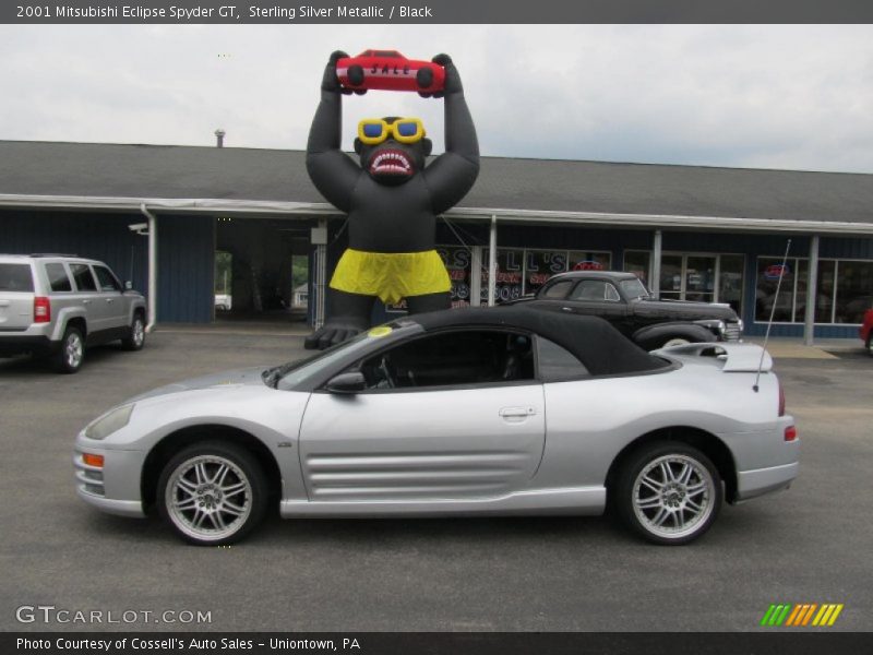 Sterling Silver Metallic / Black 2001 Mitsubishi Eclipse Spyder GT