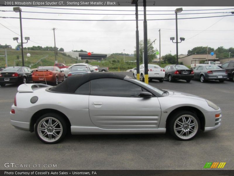 Sterling Silver Metallic / Black 2001 Mitsubishi Eclipse Spyder GT