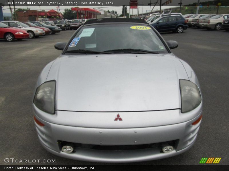 Sterling Silver Metallic / Black 2001 Mitsubishi Eclipse Spyder GT