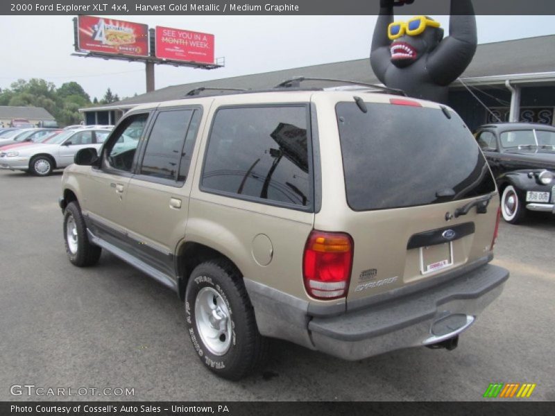 Harvest Gold Metallic / Medium Graphite 2000 Ford Explorer XLT 4x4