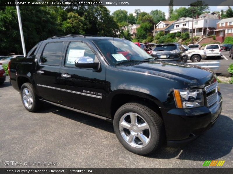 Front 3/4 View of 2013 Avalanche LTZ 4x4 Black Diamond Edition