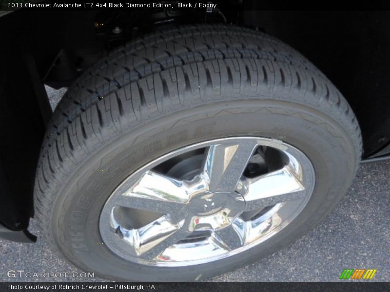 Black / Ebony 2013 Chevrolet Avalanche LTZ 4x4 Black Diamond Edition