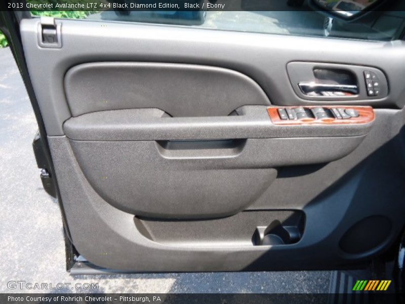 Black / Ebony 2013 Chevrolet Avalanche LTZ 4x4 Black Diamond Edition