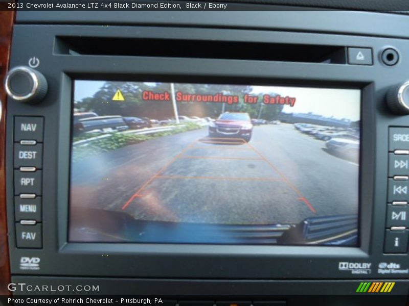 Black / Ebony 2013 Chevrolet Avalanche LTZ 4x4 Black Diamond Edition