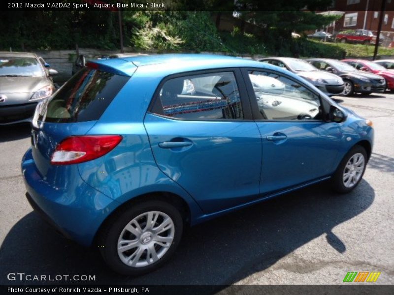 Aquatic Blue Mica / Black 2012 Mazda MAZDA2 Sport