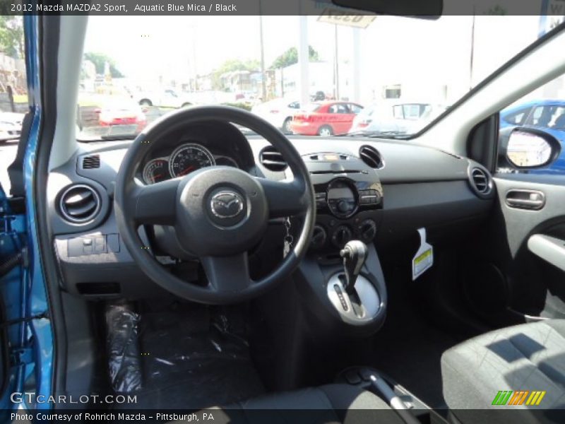 Aquatic Blue Mica / Black 2012 Mazda MAZDA2 Sport