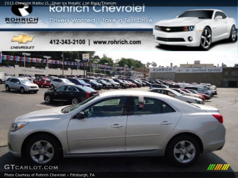 Silver Ice Metallic / Jet Black/Titanium 2013 Chevrolet Malibu LS