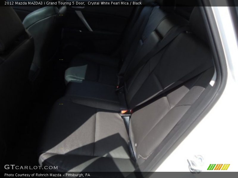 Crystal White Pearl Mica / Black 2012 Mazda MAZDA3 i Grand Touring 5 Door