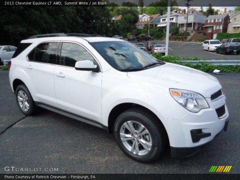 Summit White / Jet Black 2013 Chevrolet Equinox LT AWD