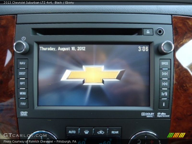 Controls of 2013 Suburban LTZ 4x4
