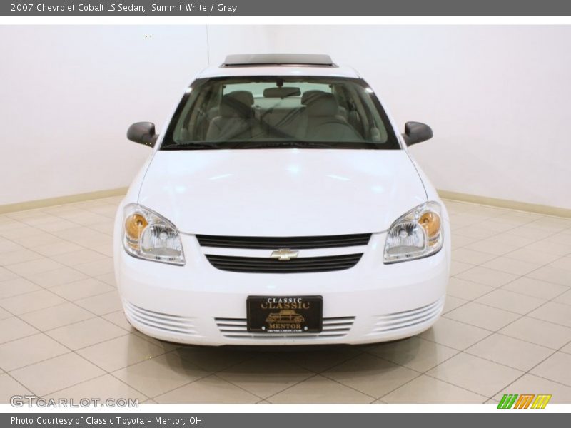 Summit White / Gray 2007 Chevrolet Cobalt LS Sedan