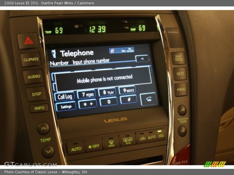 Starfire Pearl White / Cashmere 2009 Lexus ES 350