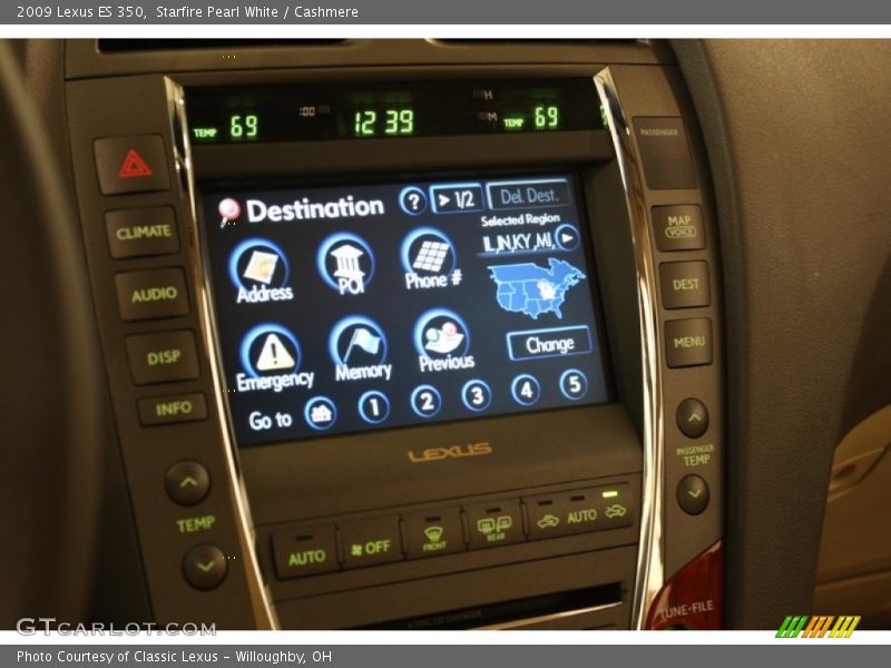 Starfire Pearl White / Cashmere 2009 Lexus ES 350