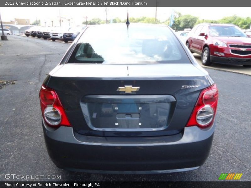 Cyber Gray Metallic / Jet Black/Dark Titanium 2012 Chevrolet Sonic LS Sedan