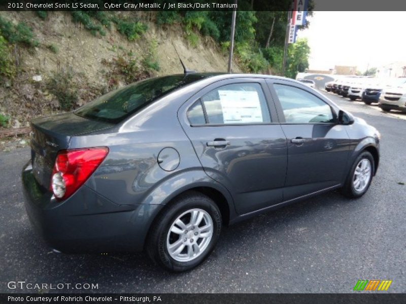 Cyber Gray Metallic / Jet Black/Dark Titanium 2012 Chevrolet Sonic LS Sedan