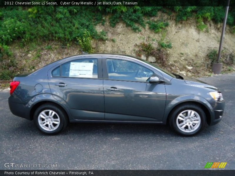 Cyber Gray Metallic / Jet Black/Dark Titanium 2012 Chevrolet Sonic LS Sedan