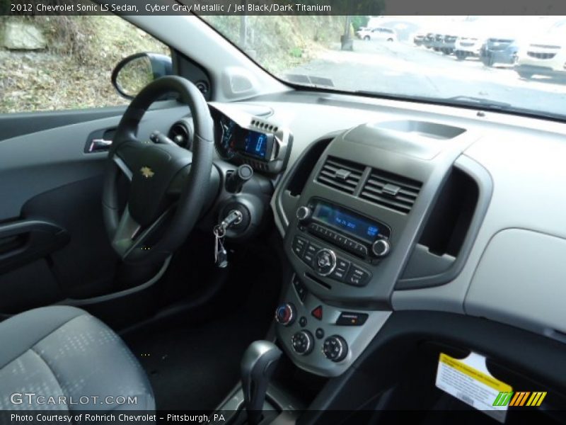 Cyber Gray Metallic / Jet Black/Dark Titanium 2012 Chevrolet Sonic LS Sedan