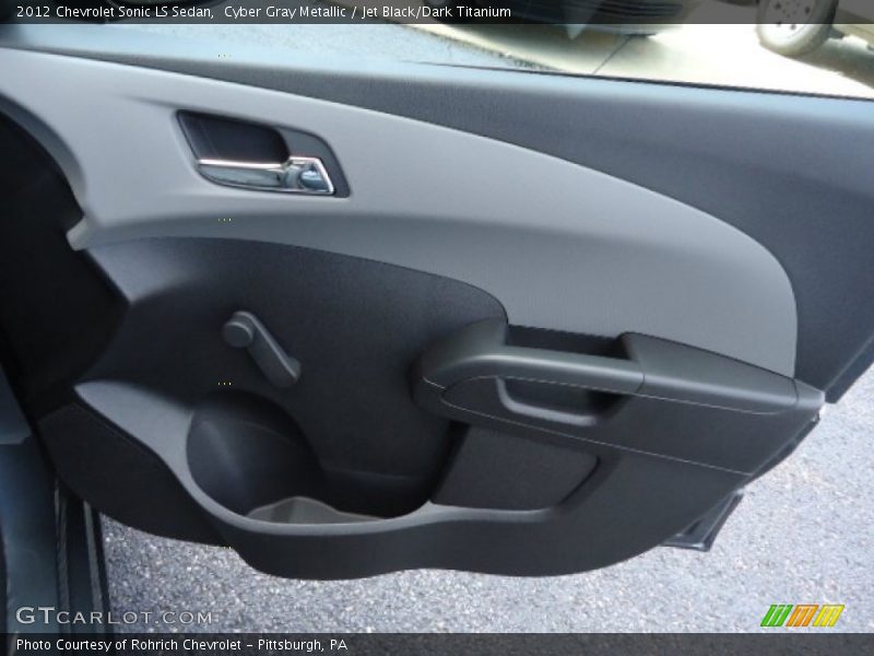 Cyber Gray Metallic / Jet Black/Dark Titanium 2012 Chevrolet Sonic LS Sedan