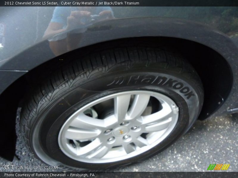 Cyber Gray Metallic / Jet Black/Dark Titanium 2012 Chevrolet Sonic LS Sedan