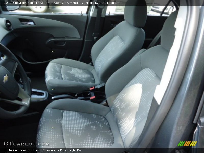 Cyber Gray Metallic / Jet Black/Dark Titanium 2012 Chevrolet Sonic LS Sedan