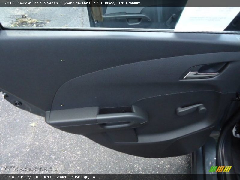 Cyber Gray Metallic / Jet Black/Dark Titanium 2012 Chevrolet Sonic LS Sedan