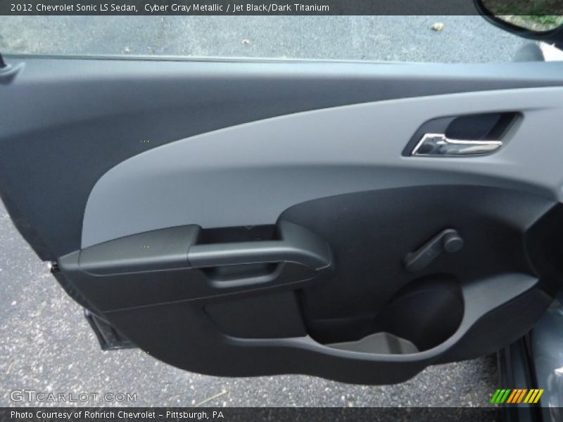 Cyber Gray Metallic / Jet Black/Dark Titanium 2012 Chevrolet Sonic LS Sedan