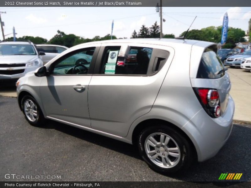 Silver Ice Metallic / Jet Black/Dark Titanium 2012 Chevrolet Sonic LS Hatch