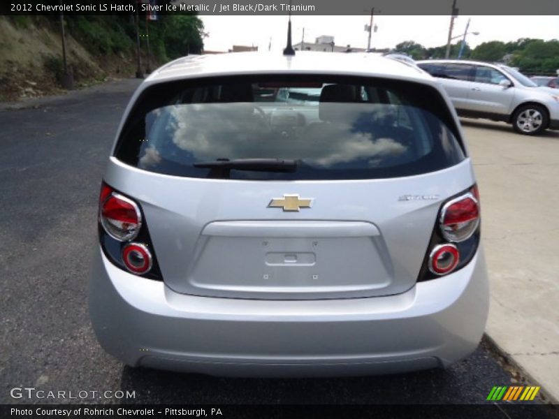 Silver Ice Metallic / Jet Black/Dark Titanium 2012 Chevrolet Sonic LS Hatch