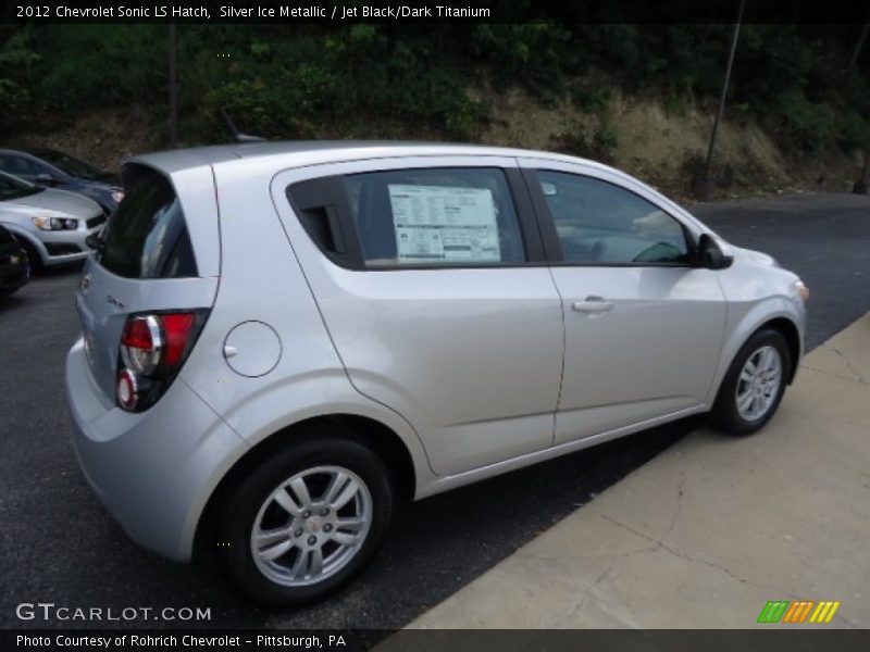 Silver Ice Metallic / Jet Black/Dark Titanium 2012 Chevrolet Sonic LS Hatch