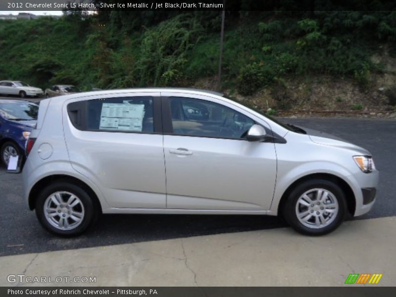 Silver Ice Metallic / Jet Black/Dark Titanium 2012 Chevrolet Sonic LS Hatch