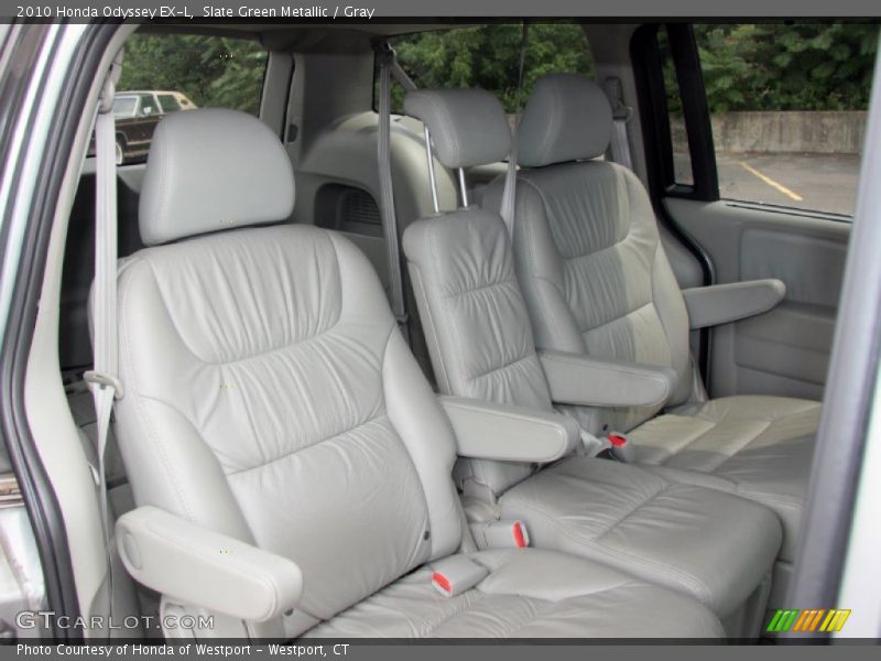 Slate Green Metallic / Gray 2010 Honda Odyssey EX-L