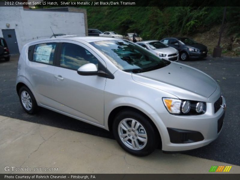 Silver Ice Metallic / Jet Black/Dark Titanium 2012 Chevrolet Sonic LS Hatch
